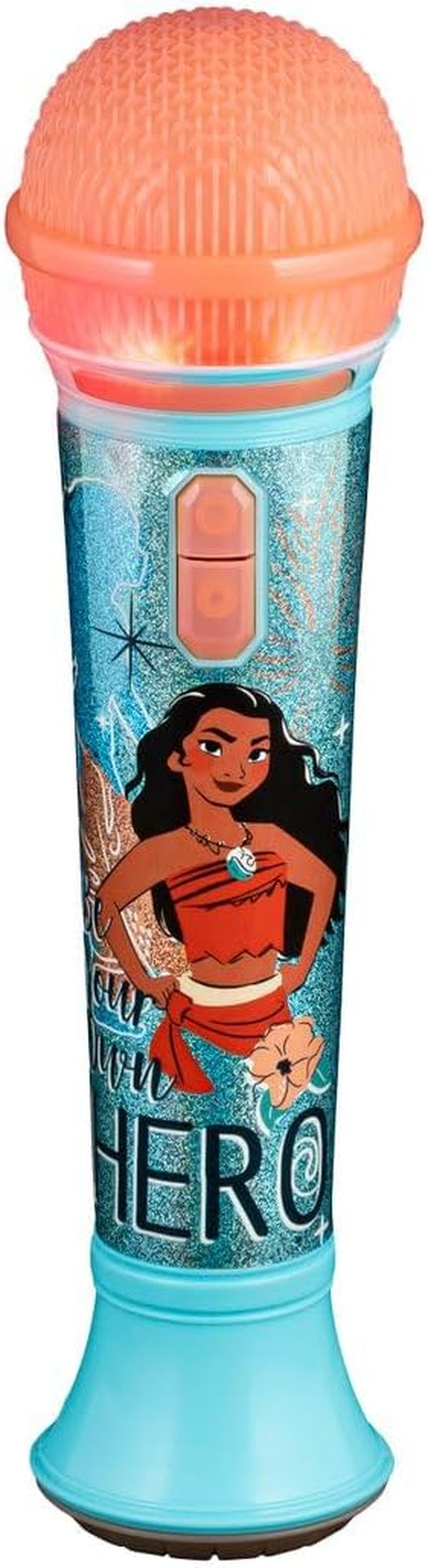 Disney Princess Moana Toy Microphone for Kids, Musical Toy for Girls with Built-In Music, Kids Microphone Designed for Fans of Moana Toys for Girls