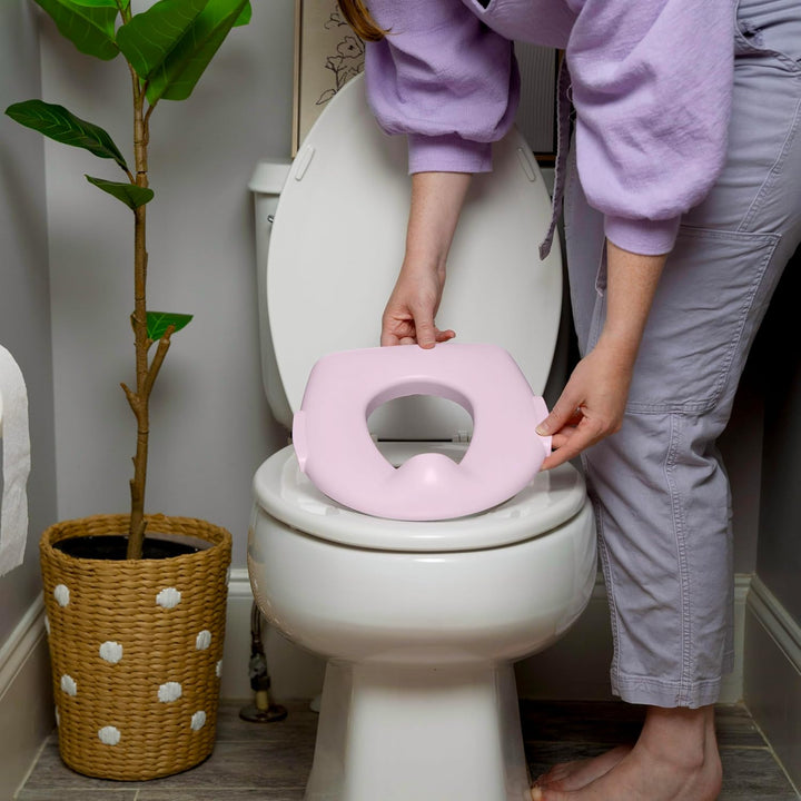 Summer by  My Size Potty Pro in Pink, Infant Potty Training Toilet, Lifelike Flushing Sound, for Ages 18 Months, up to 50 Pounds