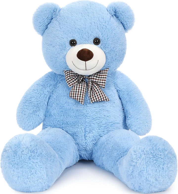 Giant Big Teddy Bear 4 Feet 47 Inch Life Size Tan Plush Bear Brown Stuffed Animal for Children Boyfriend