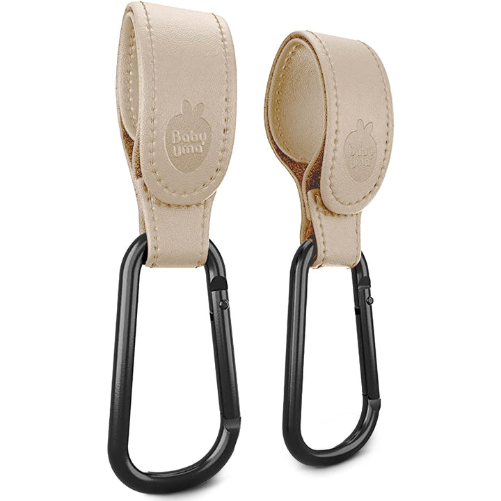 Stroller Hooks for Bags (2 Pack) - Universal Stroller Clips and Hooks, Non-Slip with One-Hand Opening, 11 Lb Weight Capacity, Baby Travel Essential