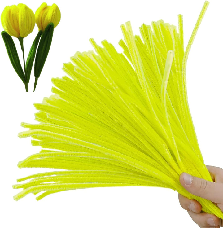 200PCS Pipe Cleaners with Instruction Manual 20 Colors Chenille Stems Bulk Art Craft Supplies Colorful Thick Fluffy Fuzzy Wire Sticks DIY Project for Kids Adults Back to School Supplies