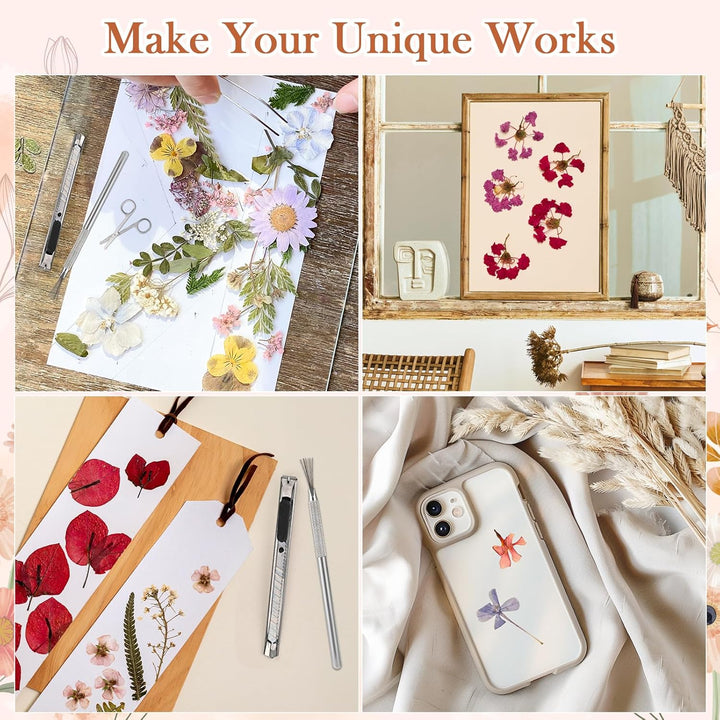 Extra Large 11”X11” Flower Press - 10-Layer Wooden Press for DIY Flower Preservation with Storage Bag, Adult Craft Kit