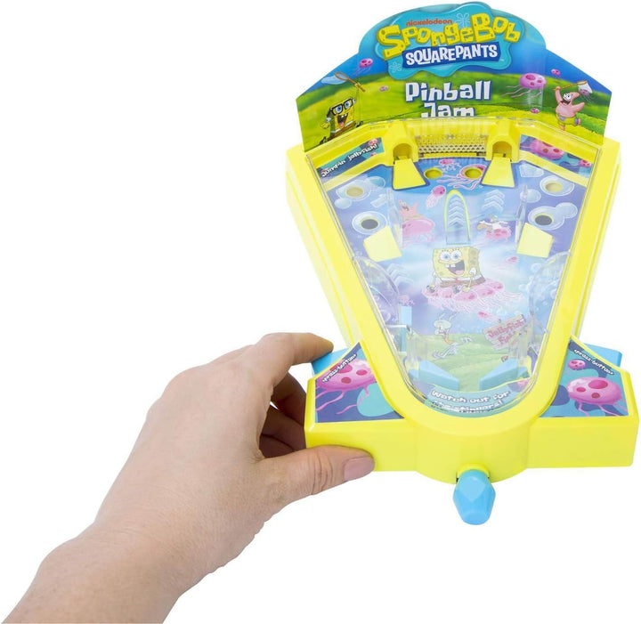 Spongebob Squarepants Desktop Pinball Machine - Fun Arcade Game for Kids & Adults Ages 6+, Compact Tabletop Toy by