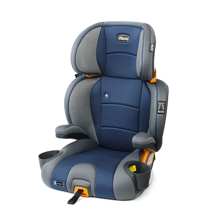 Kidfit Cleartex plus 2-In-1 Belt-Positioning Booster Car Seat, Backless and High Back Booster Seat, for Children Aged 4 Years and up and 40-100 Lbs. | Obsidian/Black