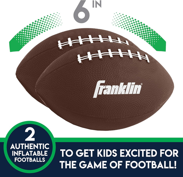 Kids Football Target Toss Game - Inflatable Throwing Target Toy with Soft Mini Footballs - Fun Kids Sports Game