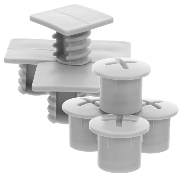 4 Sets Kids Play Slide Screw Square Bolts and Caps Plastic Bolt Replacement Parts for Children Slide Fixing Screw Covers Toddler Playground Repair Attachments Accessories