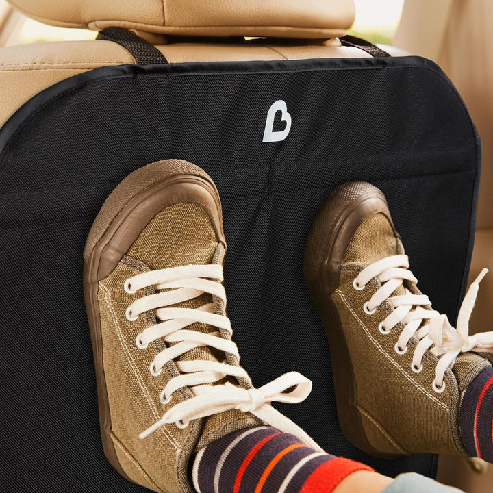 ® Back Seat Cover for Kids, Deluxe Kick Mats™ Car Seat Protector, Black, 2 Pack