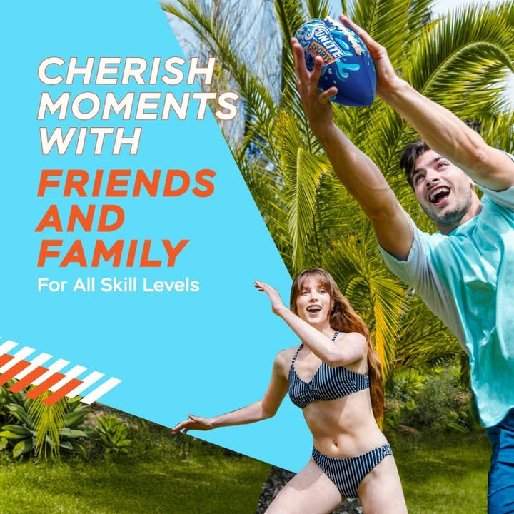 Waterproof Football for Lawn Backyard Pool Beach Lake Park Water Toy, Outdoor Play, for Kids Children Teens Adults, Family Fun