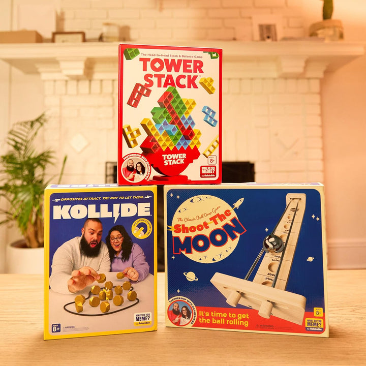 Tower Stack by Relatable, Exciting Tower Game for Kids & Adults Family Game Night, Fun Stacking and Building Toys, Includes 44 Cards, 32 Blocks, 1 Tower Body, 1 Tower Stand, and Instructions