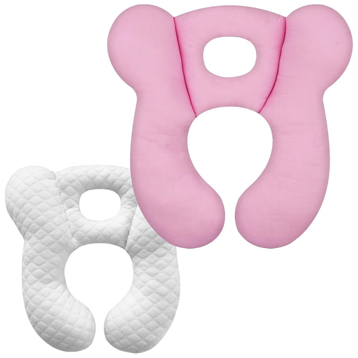 Baby Travel Pillow, Upgrade U-Shape Infant Pillow for Car Seat Pushchair and Stroller, Soft Comfortable Sleep Cushion for Kids Newborn and Toddler -Lion White