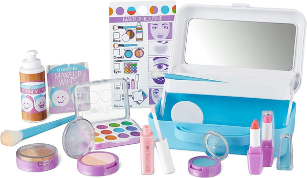 Love Your Look Pretend Makeup Kit Play Set – 16 Pieces for Mess-Free Pretend Makeup Play (Does NOT Contain Real Cosmetics)