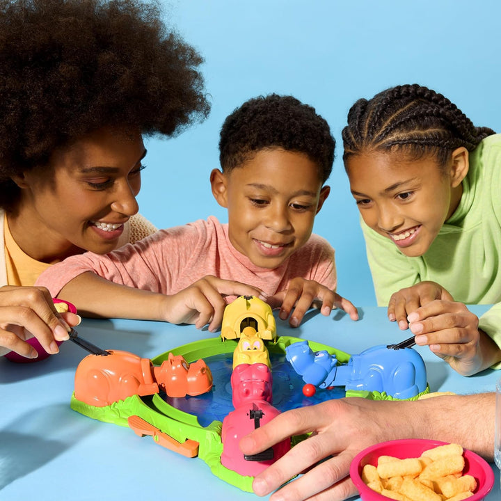 Hungry Hungry Hippos Game for Preschoolers | Instant Marble Relaunch, Easy Set-Up & Storage| Ages 4 and up | 2 to 4 Players | Kids Games