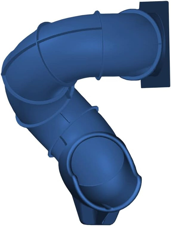Premium Turbo Twister Playset Slide - Made in the USA - Tube Slide Only (7Ft Deck Height, Blue)