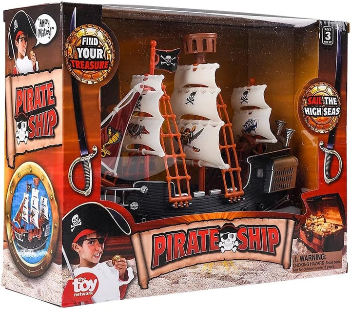 10 Inch Pirate Boat, One per Order