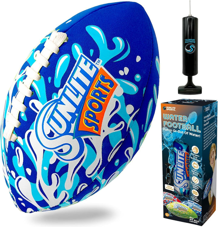 Waterproof Football for Lawn Backyard Pool Beach Lake Park Water Toy, Outdoor Play, for Kids Children Teens Adults, Family Fun