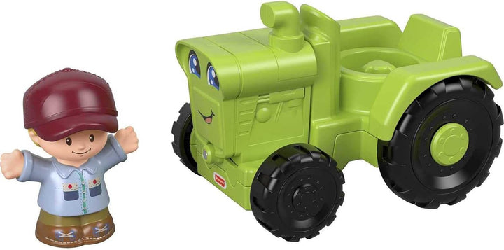 Little People Toddler Toy Helpful Harvester Tractor, Farm Vehicle & Figure Set for Preschool Pretend Play Kids Ages 1+ Years