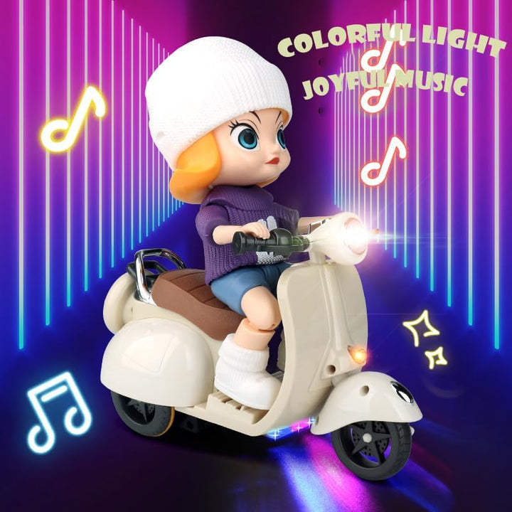 Scooter for 17Cm Dolls Accessories Hamster Pet Electric Toy (Green)
