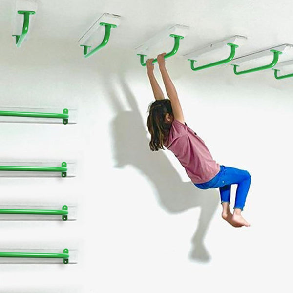 Children'S Trapeze Swing Bar with Wooden Gym Rings,Trapeze Bar for Swing Set