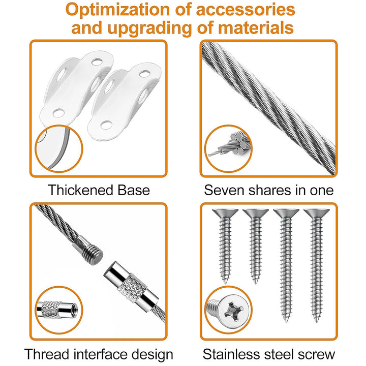 Furniture Anchors (8 Pack) for Baby Proofing, anti Tip Furniture Anchor Securing 420Lbs Tension Earthquake Resistant Metal Furniture Wall Anchor Prevent Baby Pet from Falling Furniture