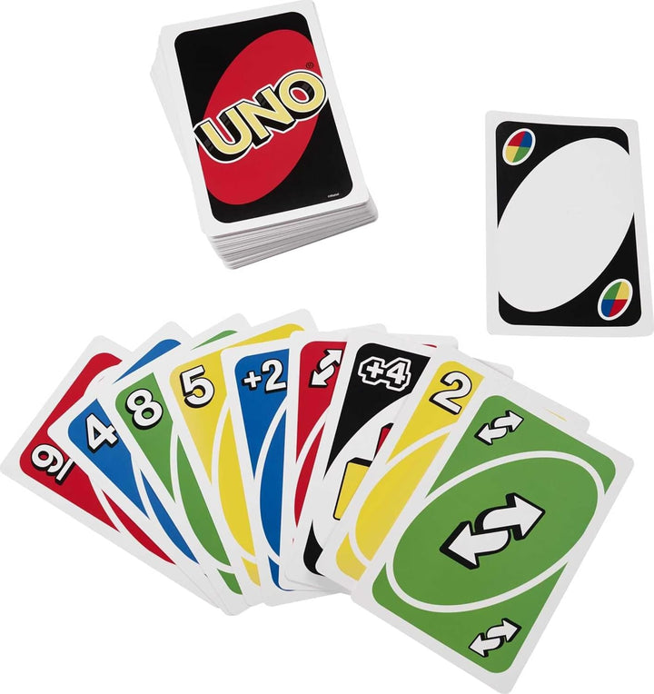 Giant UNO Card Game for Kid, Adult & Families, Color Blind Accessible & Customizable Large Deck