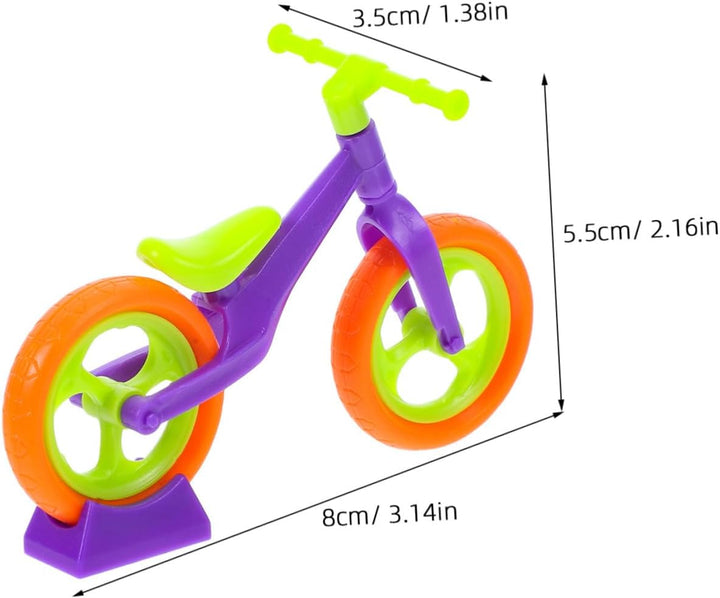10Pcs DIY Miniature Bike Toy Assembly Kit for Boys and Girls Simulated Bicycle Model Accessories for Creative Play and Imagination