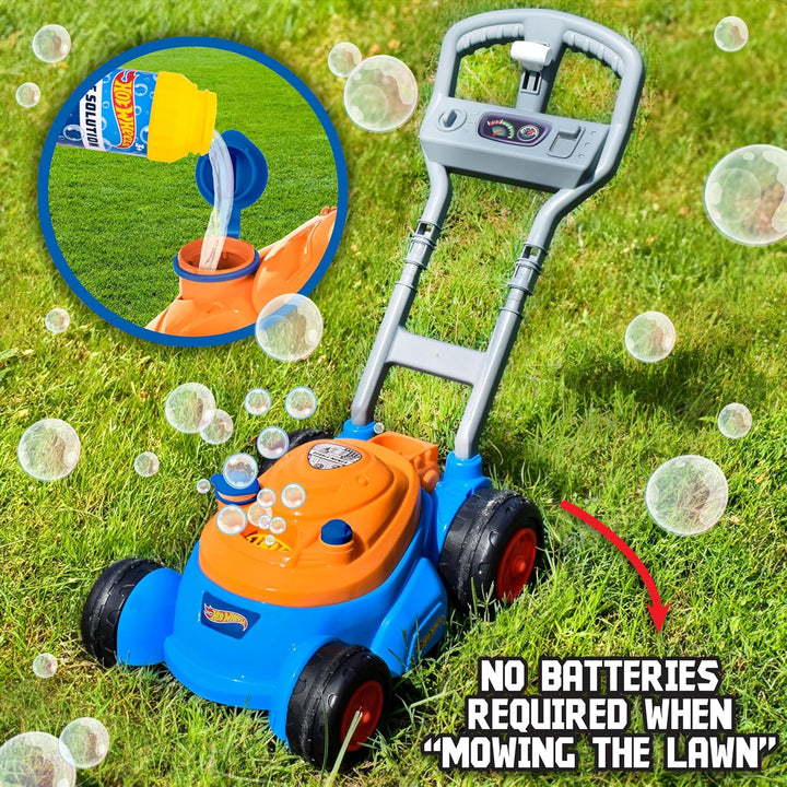 ™ Bubble Lawn Mower for Toddlers, Bubble Blowing Machines, Indoor/Outdoor Gardening Toy, Birthday Gift for Prechool Girls and Boys, No Batteries Required, Includes Bubble Solution, 2+