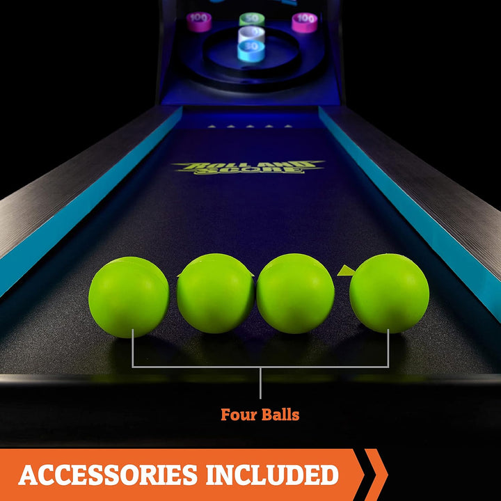 Roll & Score Multiple Styles Arcade Game Collection, Durable & Stylish Designs with Game Balls, Perfect for Family Game Rooms