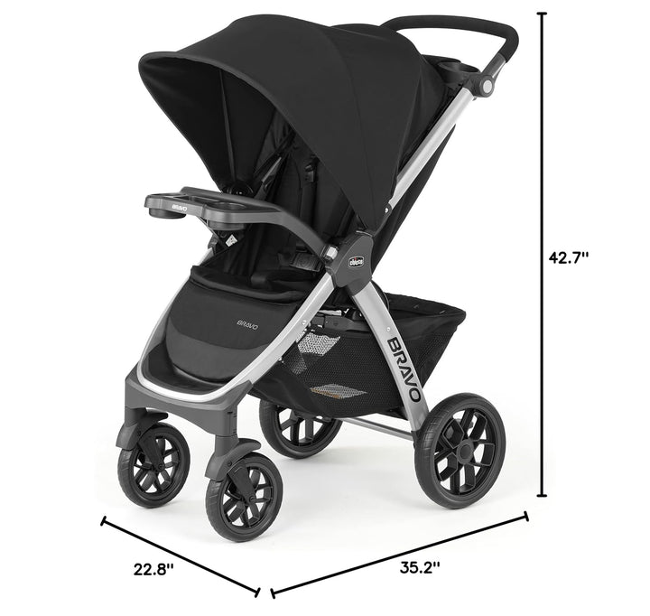 Bravo Quick-Fold Stroller - Black | Black