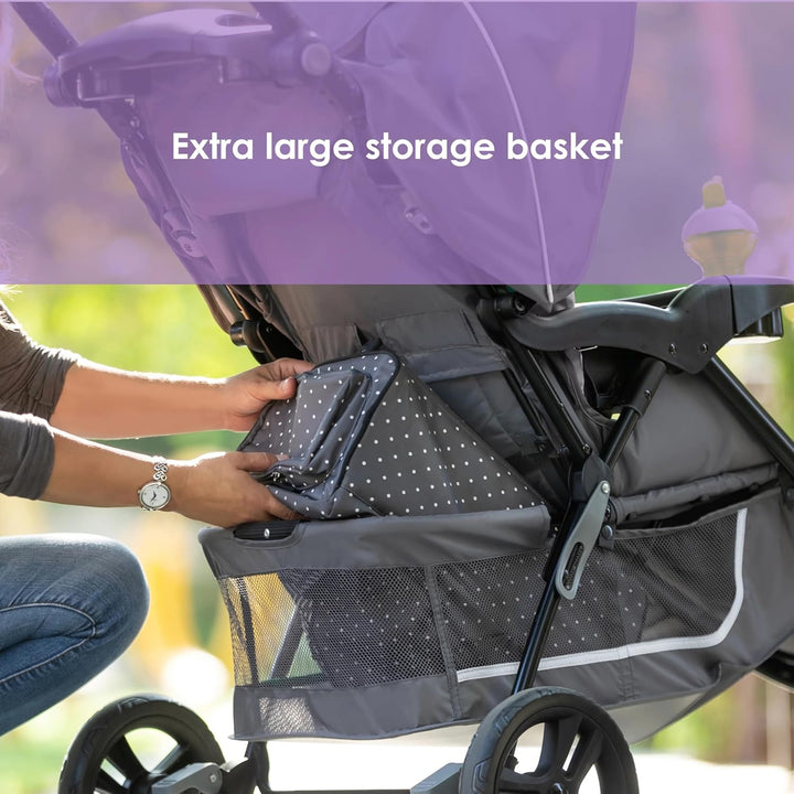 Stroller and Ez-Lift Infant Car Seat, EZ Ride Travel System, Dash Grey