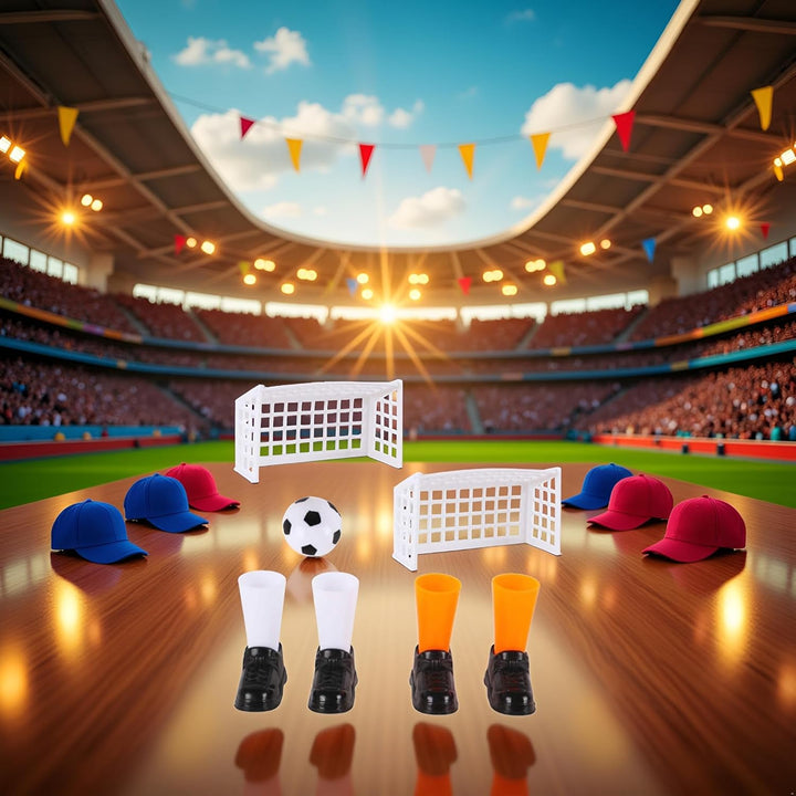 1 Set Finger Soccer Game Finger Footballs Match Funny Finger Table Game Sets with Two Goals for Fans Club Party Gifts Soccer Games