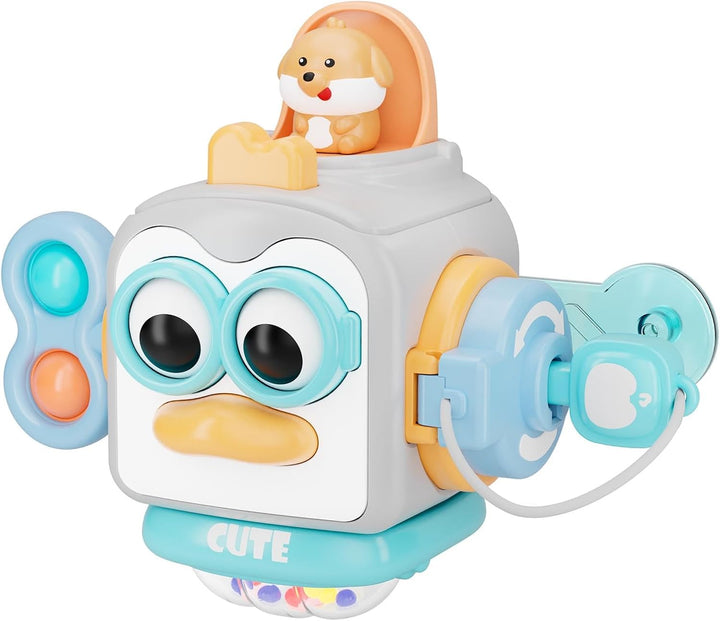 Montessori Toys for 1 Year Old, Sensory Toys for Toddlers 1-3, Travel Activities Busy Cube, Baby Gifts for 12 18 Month, Motor Skills Educational Learning Toys