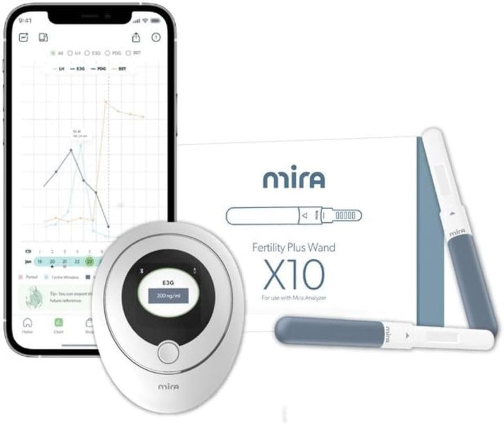 Max Fertility Monitor & Ovulation Test Kit for Women, At-Home Hormone Tracker for LH, Pdg & E3G, Digital Hormone Analyzer with 20 Test Wands, 7× More Accurate than Other Fertility Trackers