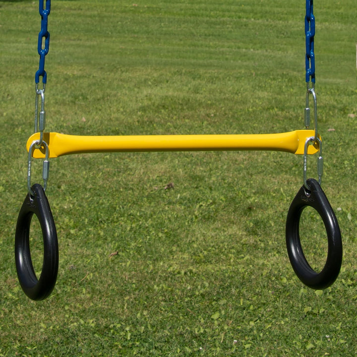 Ring and Trapeze Combo Swing Black