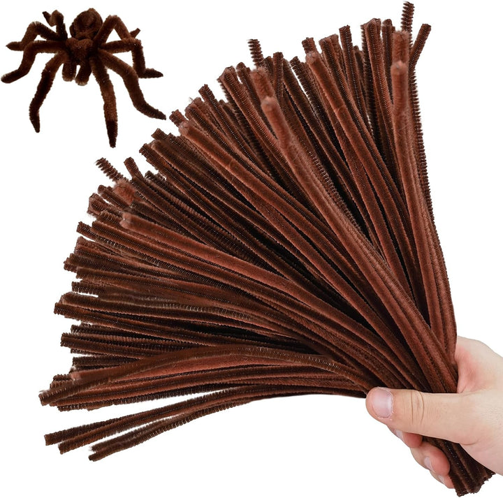 200PCS Pipe Cleaners with Instruction Manual 20 Colors Chenille Stems Bulk Art Craft Supplies Colorful Thick Fluffy Fuzzy Wire Sticks DIY Project for Kids Adults Back to School Supplies