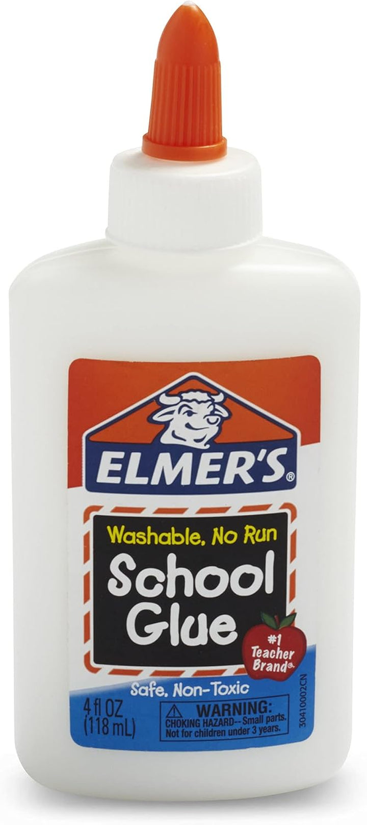 Liquid School Glue, White, Washable, 4 Ounces - Great for Making Slime ( 5-Count )