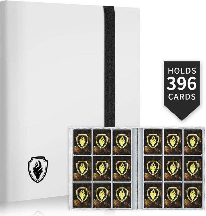 Card Binder 9 Pocket,  396 Pockets Trading Card Binder, Premium Collector Card Album for Standard Cards, Side Loading Card Collection Folder for MTG, TCG, Game Cards, Sport Cards, Black