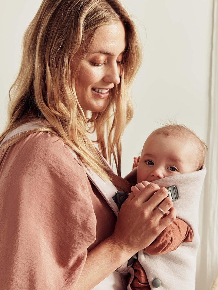 Baby Carrier Mini, 3D Jersey, Light Beige | Newborn Carrier (7-25 Lbs), Ergonomic, Easy-To-Use