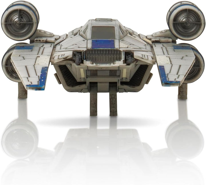 Star Wars Micro Galaxy Squadron U-Wing Starfighter - 12-Inch Vehicle with Foldout Wings, Troop Bay, Sniper Gun, and Three 1-Inch Micro Figure Accessories