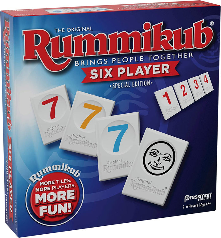 Rummikub Six Player Edition - the Classic Rummy Tile Game - More Tiles and More Players for More Fun! by  , Blue