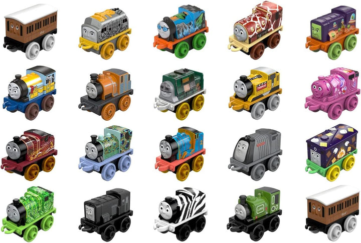 Toy Trains MINIS 20 Pack of Miniature Push-Along Engines & Railway Vehicles for Pretend Play Preschool Kids Ages 3+ Years (Amazon Exclusive)