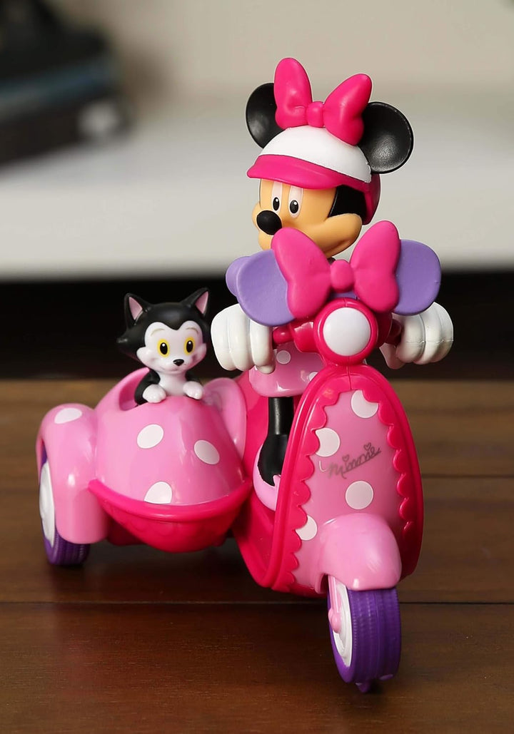 Toys Disney Junior Minnie Mouse Roadster RC Scooter, 7" Pink with White Polka Dots