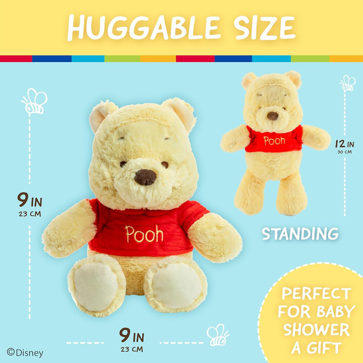 Disney Baby Winnie the Pooh and Friends Stuffed Animal with Jingle and Crinkle, Pooh 12”