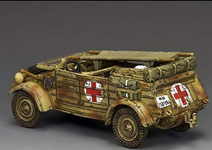 WW2 German Army WH094 Afrika Korps Kubelwagen Ambulance 1:30 Scale Mixed Media