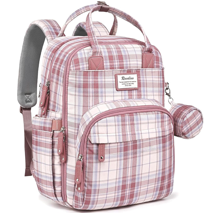 Diaper Bag Backpack-Multifunction Travel Baby Diaper Bag with Changing Pad, Insulated Bottle Holders & Pacifier Case, Large Capacity, Waterproof, Gray