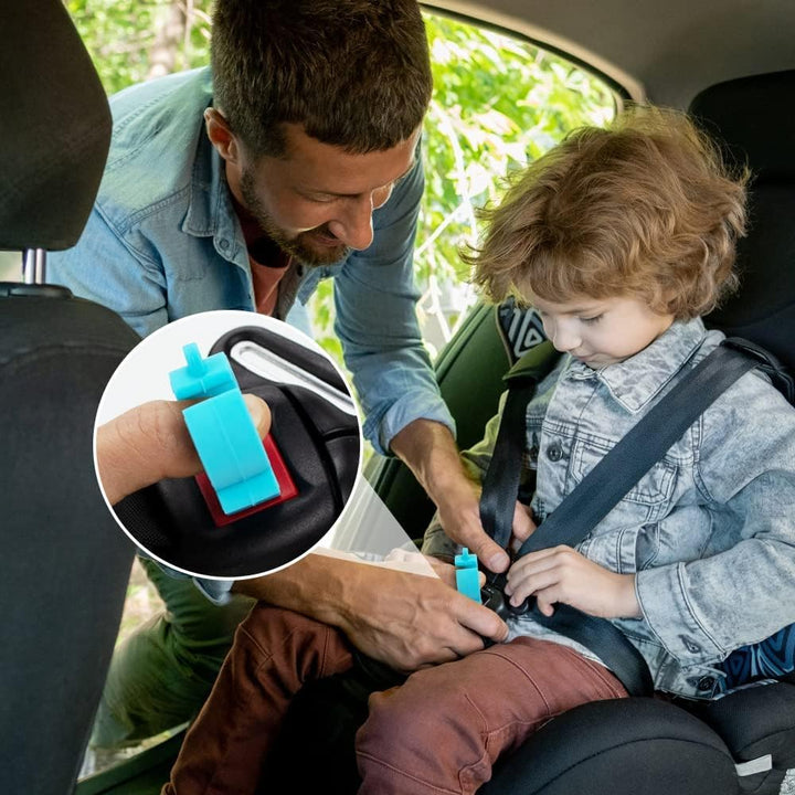 Silicone Buckle Release Tool, Unbuckle Assistant, Easy Buckle Release Aid for Parents and Caregivers to Unbuckle (Mint-Pink)