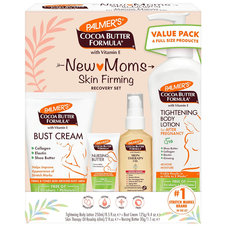 Cocoa Butter Formula New Moms Skin Recovery Set (Set of 4)