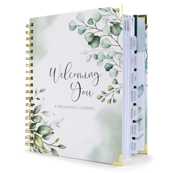 Pregnancy Journal and Memory Book with Stickers and Keepsake Pocket - Lovely Must Have Gift for First Time Moms to Be - the Perfect Planner to Track Your Little Ones Life-Changing Journey