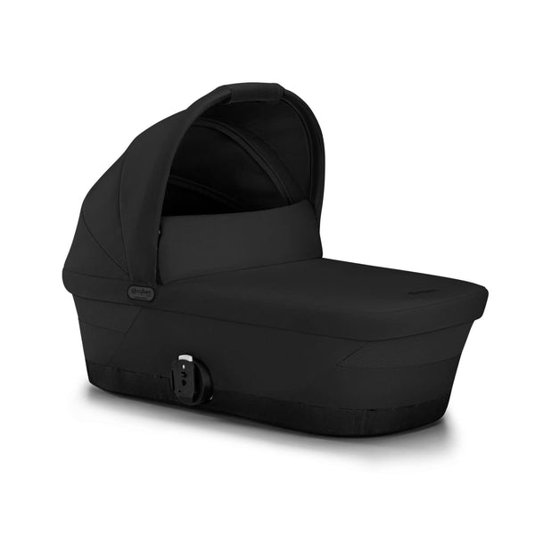 Egazelle/Gazelle S Cot Baby Bassinet - Easy-Carry Ergonomic Handle, Sun Canopy & Spacious, Cozy Interior, Compatible Gazelle S Stroller, Moon Black