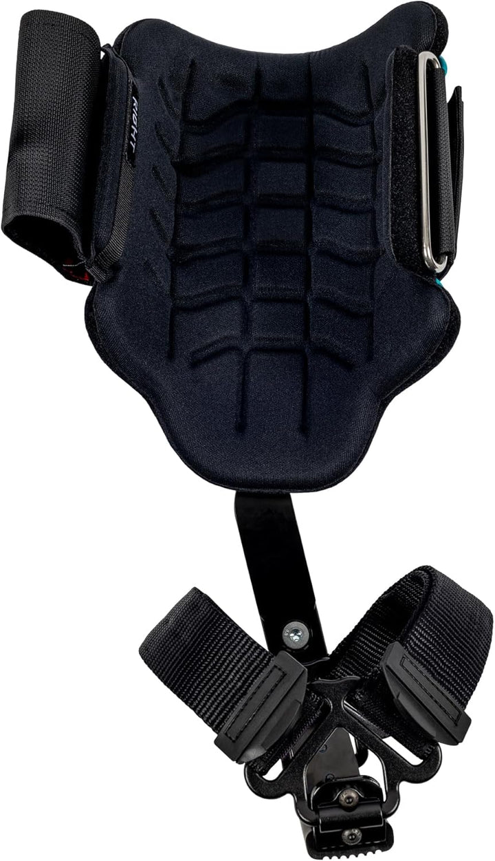 Ergo Steel Climbers Ergonomic Gaffs 20+ Cuff Adjustment Points, Stirrup Grip Pad, Dual Foot Strap Assembly, Redesigned Cuff, 350 Lbs. Total Weight Limit