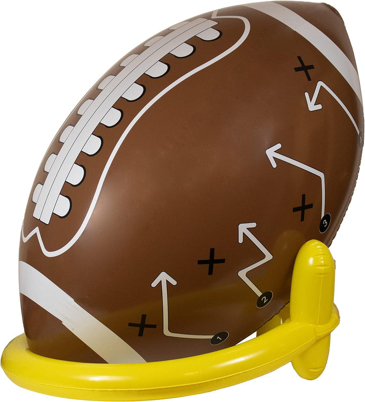40" Giant Jumbo Inflatable Football with Tee Set for Party, Gameday, and Football-Themed Party, Sport Party Decorations, Super Fun Football Games for Kids and Adults